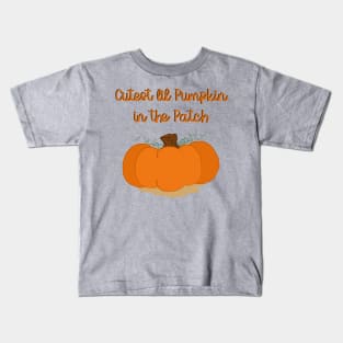 Cute Kids Fall Pumpkin Patch Design Kids T-Shirt